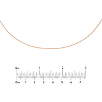 Olas d'Oro - 14K Rose Gold Diamond-Cut Cable Choker Necklace - Adjustable 13-16 Inches