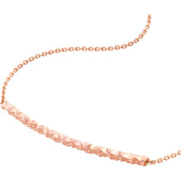 Olas d'Oro - 14K Rose Gold Diamond-Cut Curved Bar Bracelet - 1.43 Grams