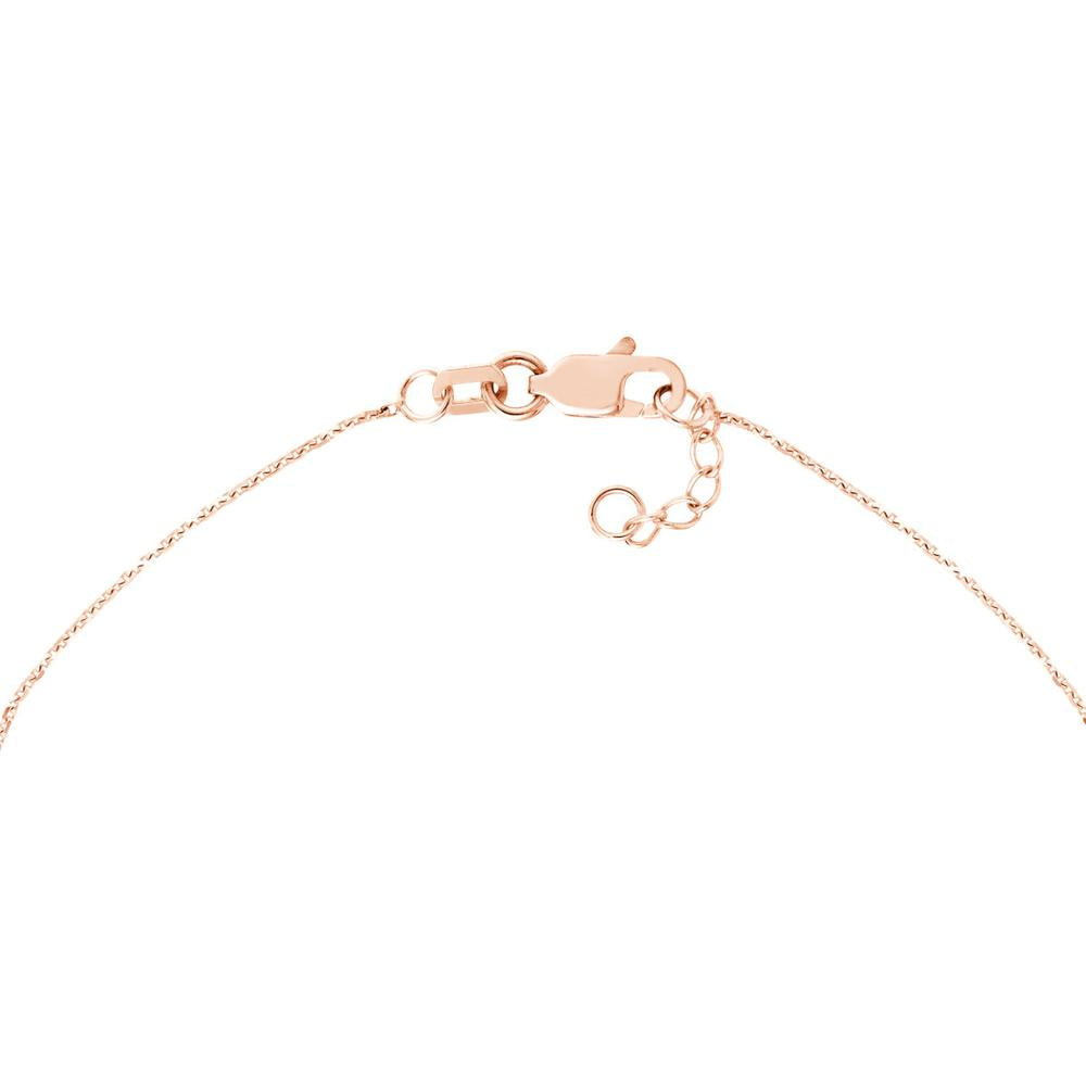 Olas d'Oro - 14K Rose Gold Diamond-Cut Curved Bar Bracelet - 1.43 Grams