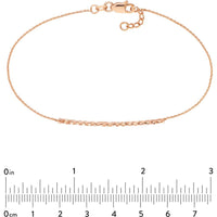 Olas d'Oro - 14K Rose Gold Diamond-Cut Curved Bar Bracelet - 1.43 Grams