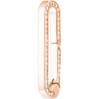 Olas d'Oro - 14K Rose Gold Diamond Designer Push Clasp with 0.20 Carat Total Diamond Weight