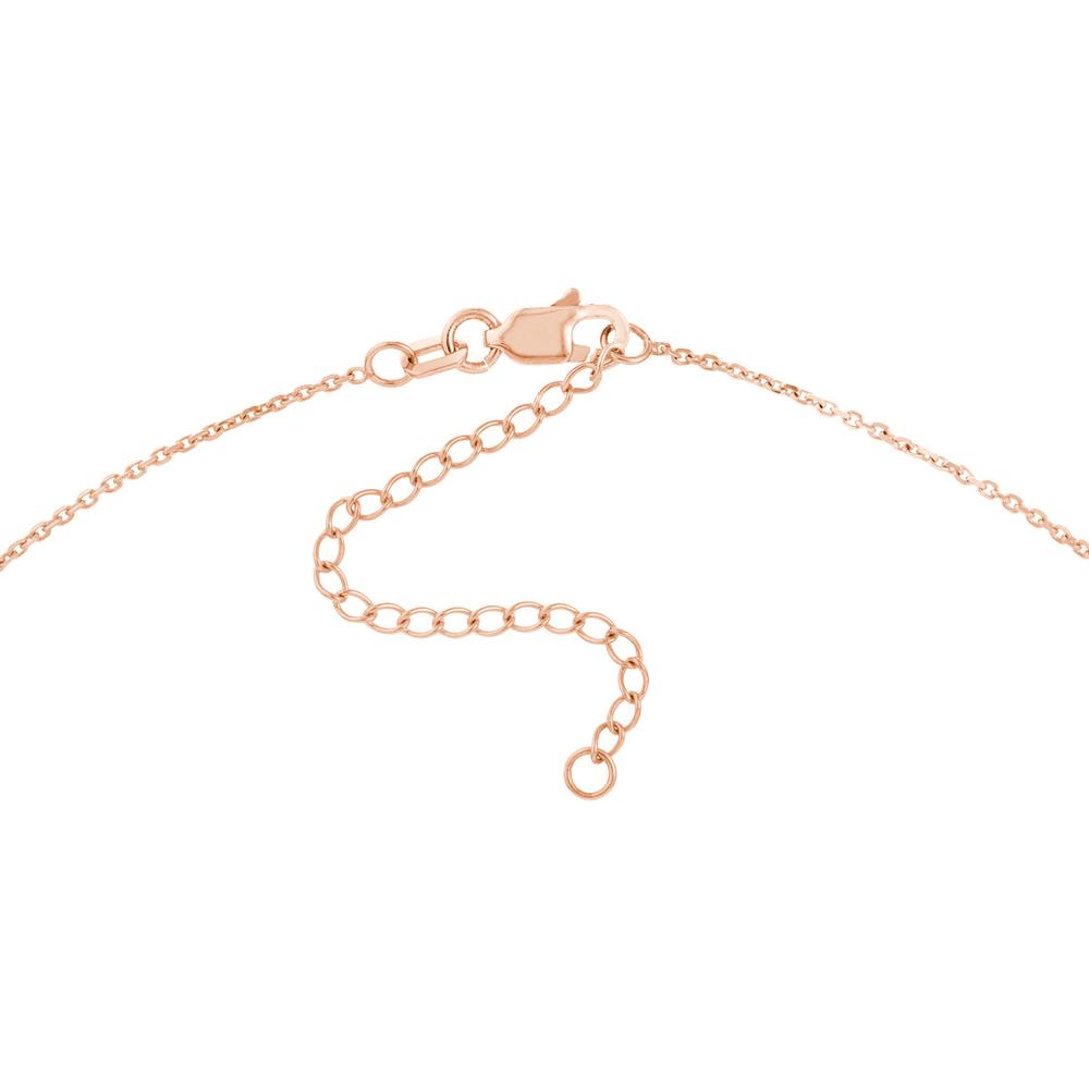 Olas d'Oro - 14K Rose Gold Doodle Nameplate Necklace - Custom Personalized Jewelry