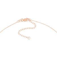 Olas d'Oro - 14K Rose Gold Engravable Bar & Adjustable Necklace - 3.20 Grams