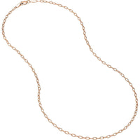 Olas d'Oro - 14K Rose Gold Forzentina Chain Necklace - 2.10mm, 16"