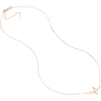 Olas d'Oro - 14K Rose Gold Heartbeat Adjustable Necklace