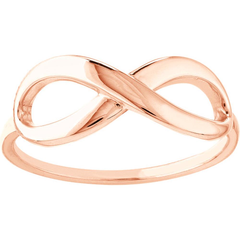 Olas d'Oro - 14K Rose Gold Infinity Ring - Size 6 - 1.95g