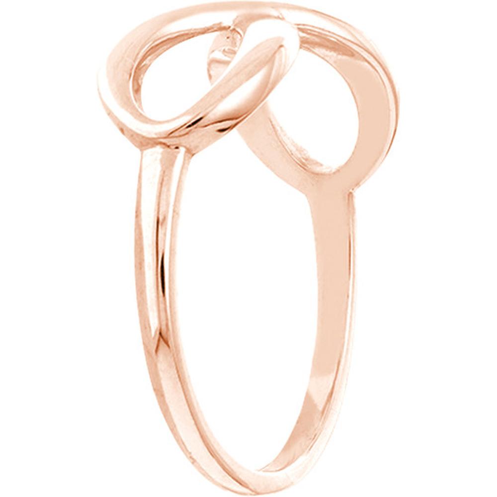Olas d'Oro - 14K Rose Gold Infinity Ring - Size 8 - 1.95g Total Weight