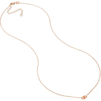 Olas d'Oro - 14K Rose Gold Mini Evil Eye Cutout Adjustable Necklace - 1.70g