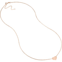 Olas d'Oro - 14K Rose Gold Mini Heart Pendant Adjustable Necklace - 1.01 Grams