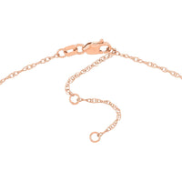Olas d'Oro - 14K Rose Gold Personalization Small Script Monogram Necklace - 25mm Wide