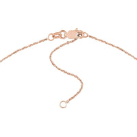 Olas d'Oro - 14K Rose Gold Personalized Small Signature Necklace - 35mm