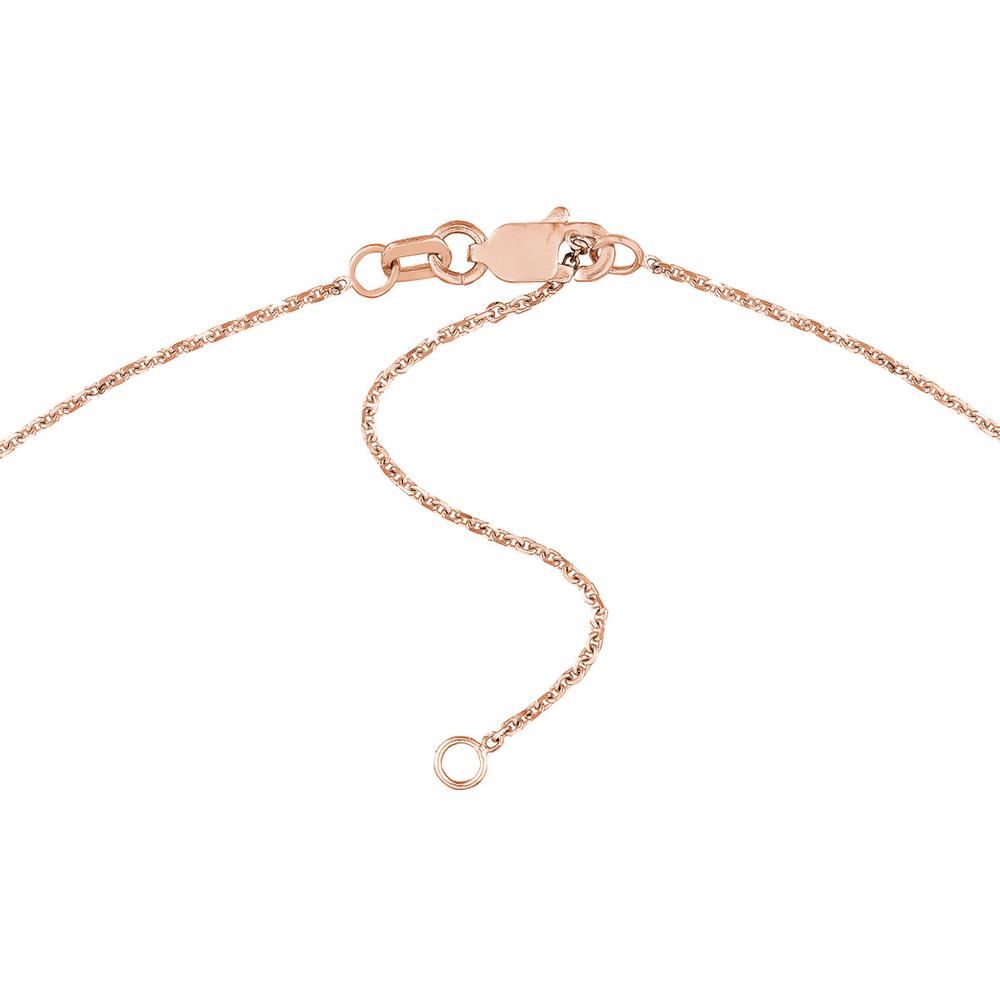 Olas d'Oro - 14K Rose Gold Personalized Small Signature Necklace - 35mm