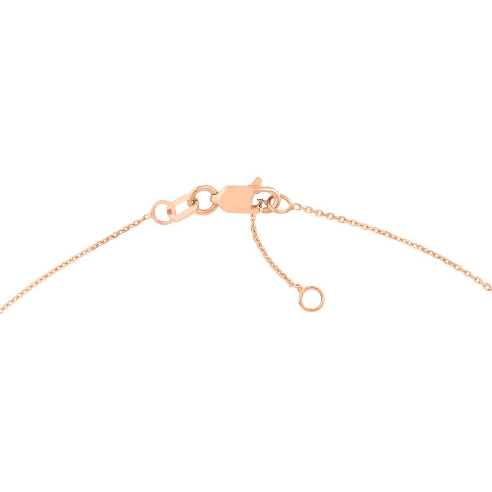 Olas d'Oro - 14K Rose Gold Slanted Gothic Initial Bracelet - Personalized Jewelry for Women