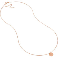 Olas d'Oro - 14K Rose Gold So You Mini Disc Adjustable Necklace