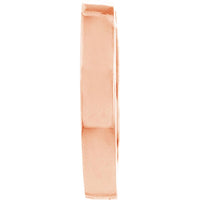 Olas d'Oro - 14K Rose Gold Square Tube Mini Hoop Earrings - 1.10 Grams Total Weight