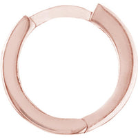 Olas d'Oro - 14K Rose Gold Square Tube Round Hoop Earrings - 1.23 Grams Total Weight