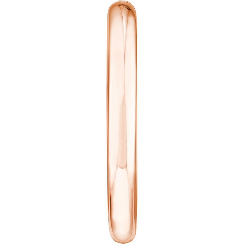 Olas d'Oro - 14K Rose Gold Tube Hoop Earrings - 4mm x 35mm - 3.49g Total Weight