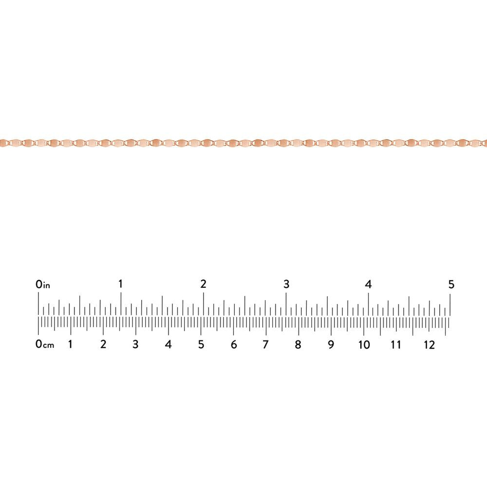 Olas d'Oro - 14K Rose Gold Valentino Chain Adjustable Choker - 2.7mm