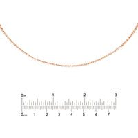 Olas d'Oro - 14K Rose Gold Valentino Choker Chain Adjustable 13-16 Inches - 1.68 Grams Total Weight