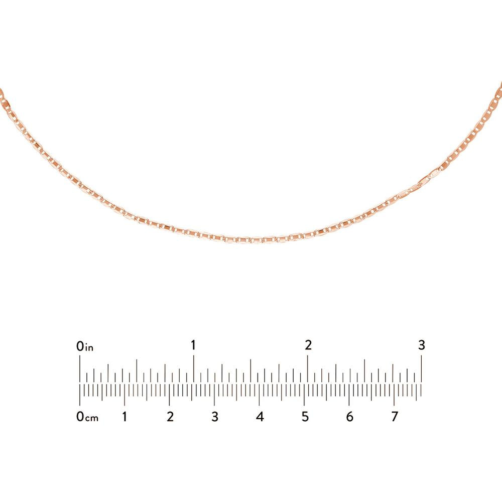 Olas d'Oro - 14K Rose Gold Valentino Choker Chain Adjustable 13-16 Inches - 1.68 Grams Total Weight