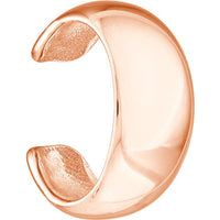 Olas d'Oro - 14K Rose Gold Wide High Polished Earring Cuff - 2.96 Grams