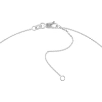 Olas d'Oro - 14K White Gold 0.9mm Adjustable Cable Chain Necklace with Lobster Clasp - 18 Inch Length