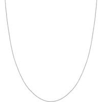 Olas d'Oro - 14K White Gold 1.05mm Open Cable Chain Necklace - 20 inches