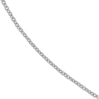Olas d'Oro - 14K White Gold 1.05mm Open Cable Chain Necklace - 20 inches