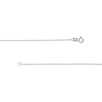 Olas d'Oro - 14K White Gold 1.05mm Open Cable Chain Necklace - 20 inches