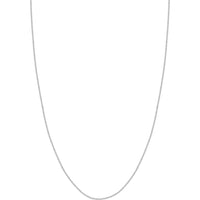 Olas d'Oro - 14K White Gold 1.25mm Wheat Chain Necklace with Lobster Clasp - 24 Inches