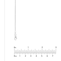 Olas d'Oro - 14K White Gold 1.2mm Box Chain Necklace with Lobster Clasp - 24 Inches