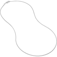 Olas d'Oro - 14K White Gold 1.2mm Franco Chain Necklace with Lobster Lock - 24" Length