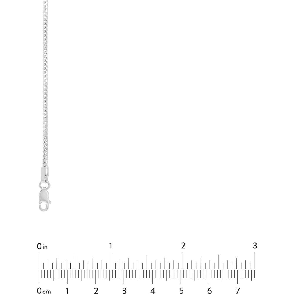 Olas d'Oro - 14K White Gold 1.45mm Franco Chain Necklace with Lobster Lock - 20" Length