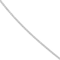 Olas d'Oro - 14K White Gold 1.50mm Square Wheat Chain Necklace - 20" with Spring Ring Clasp