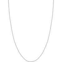 Olas d'Oro - 14K White Gold 1.5mm Wheat Chain Necklace with Lobster Lock - 20" Length
