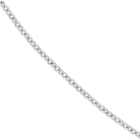 Olas d'Oro - 14K White Gold 1.6mm Open Cable Chain 16" Necklace