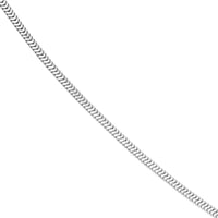 Olas d'Oro - 14K White Gold 1.6mm Snake Chain Necklace with Lobster Lock - 20" Length
