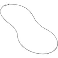 Olas d'Oro - 14K White Gold 1.6mm Snake Chain Necklace with Lobster Lock - 20" Length