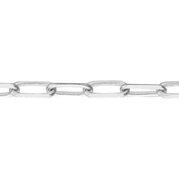 Olas d'Oro - 14K White Gold 1.95mm Paper Clip Choker Chain - Adjustable 13-16 Inches