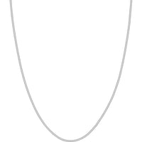 Olas d'Oro - 14K White Gold 1.9mm Snake Chain Necklace with Lobster Lock - 18" Length
