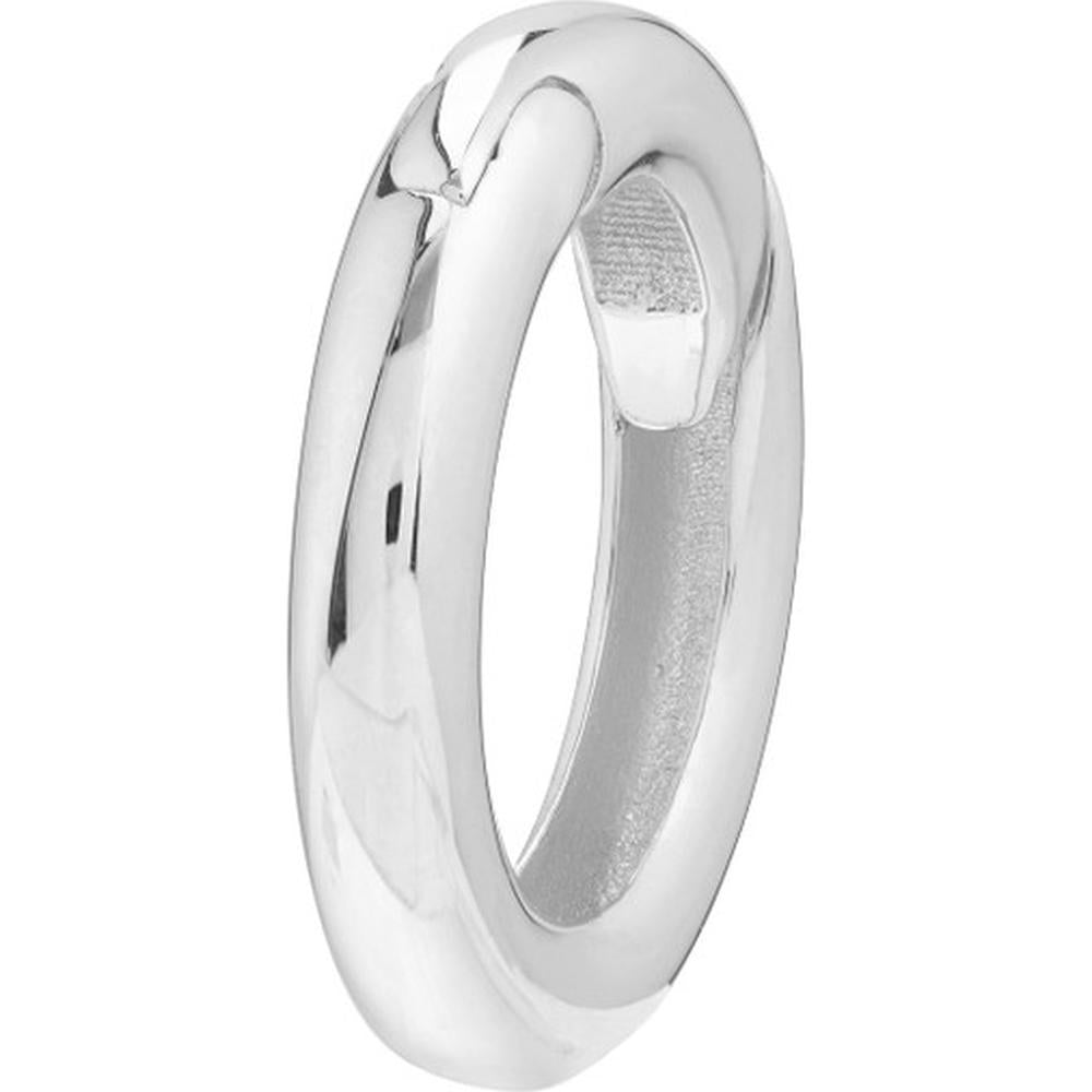 Olas d'Oro - 14K White Gold 15mm Round Push Lock Charm Connector