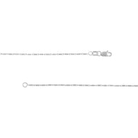 Olas d'Oro - 14K White Gold 16" Diamond-Cut Tube Bead Necklace with Lobster Lock 3.07 Grams