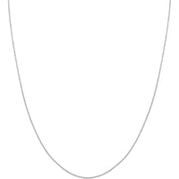 Olas d'Oro - 14K White Gold 16" Diamond-Cut Cable Chain with Lobster Lock - 1.92 grams