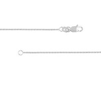 Olas d'Oro - 14K White Gold 16" Diamond-Cut Wheat Chain Necklace - 1.81 Grams