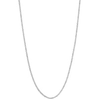 Olas d'Oro - 14K White Gold 16" Light Cable Chain Necklace with Lobster Clasp - 1.45mm Width