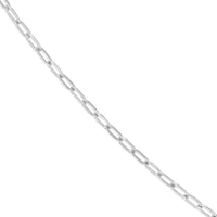 Olas d'Oro - 14K White Gold 16 Inch Paper Clip Chain Necklace - 3.68 Grams