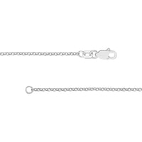 Olas d'Oro - 14K White Gold 16" Rolo Chain Necklace with Lobster Clasp - 1.28 Grams Weight