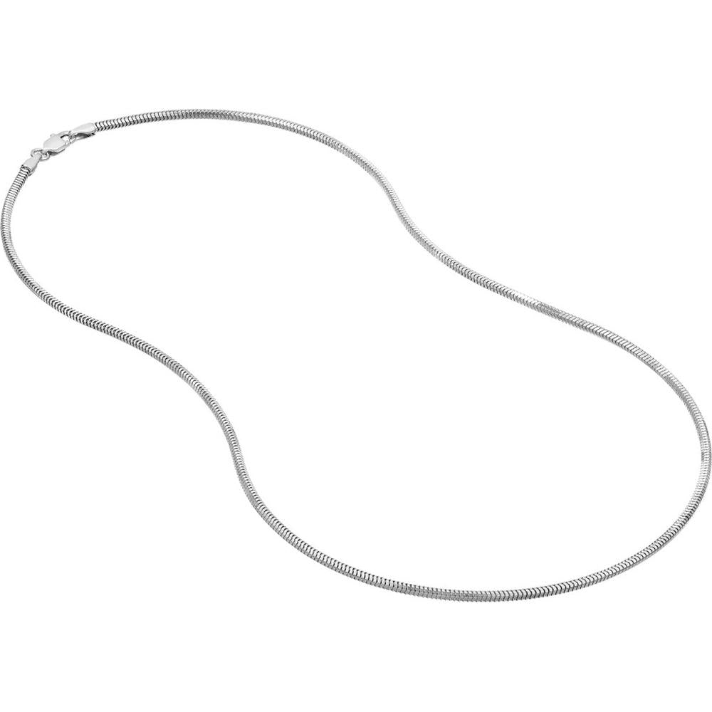 Olas d'Oro - 14K White Gold 16" Snake Chain Necklace with Lobster Lock - 6.61 Grams