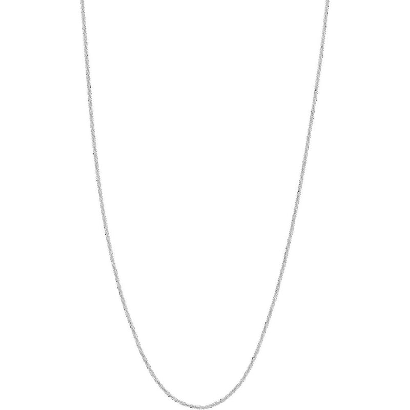 Olas d'Oro - 14K White Gold 16" Sparkle Chain with Lobster Lock - 1.81 Grams