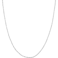 Olas d'Oro - 14K White Gold 16" Sparkle Singapore Chain - 1.5mm, Lobster Clasp, 1.72 Grams